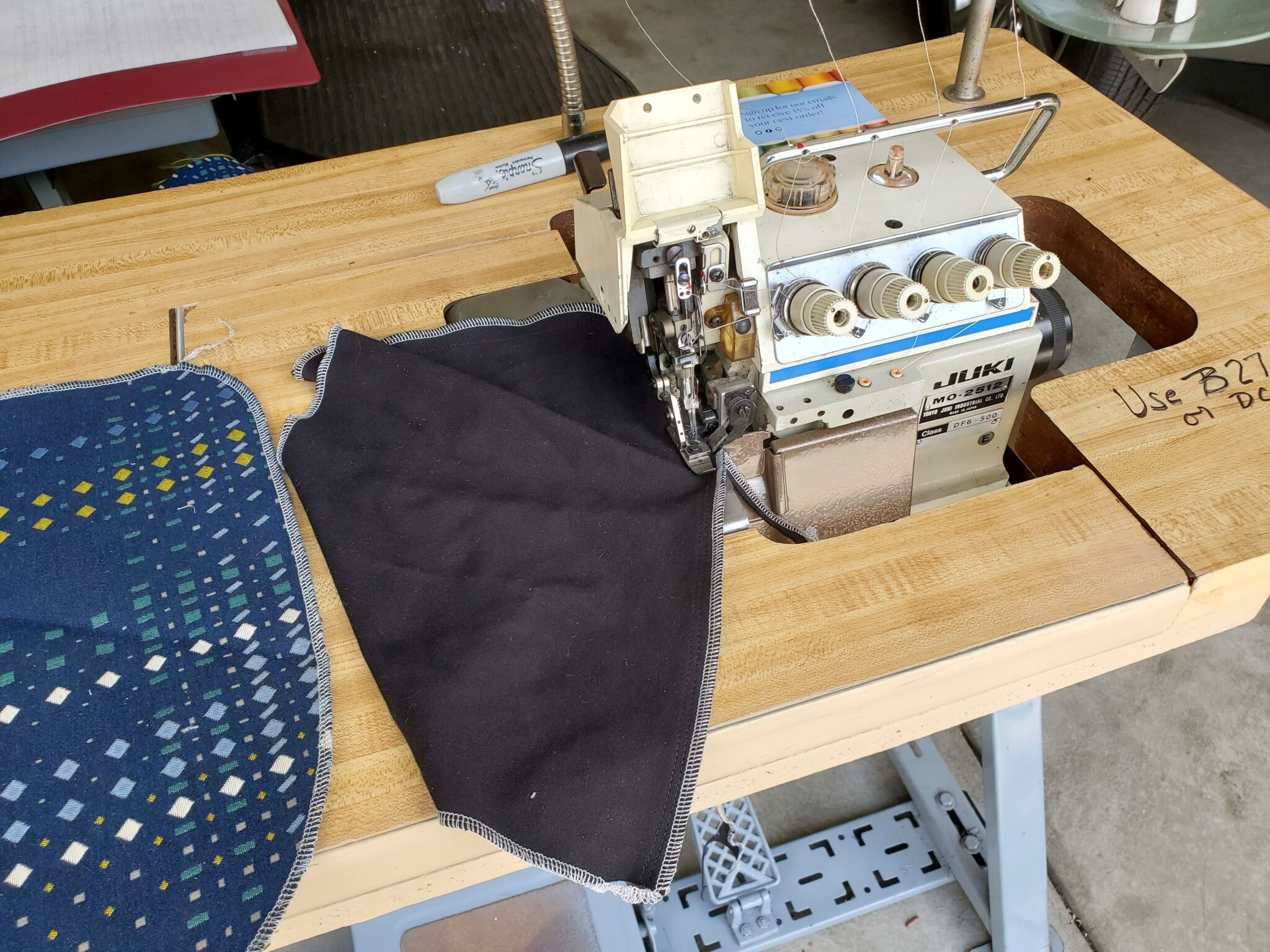 Juki MO2512 three / four thread overlock complete 650…… Industrial