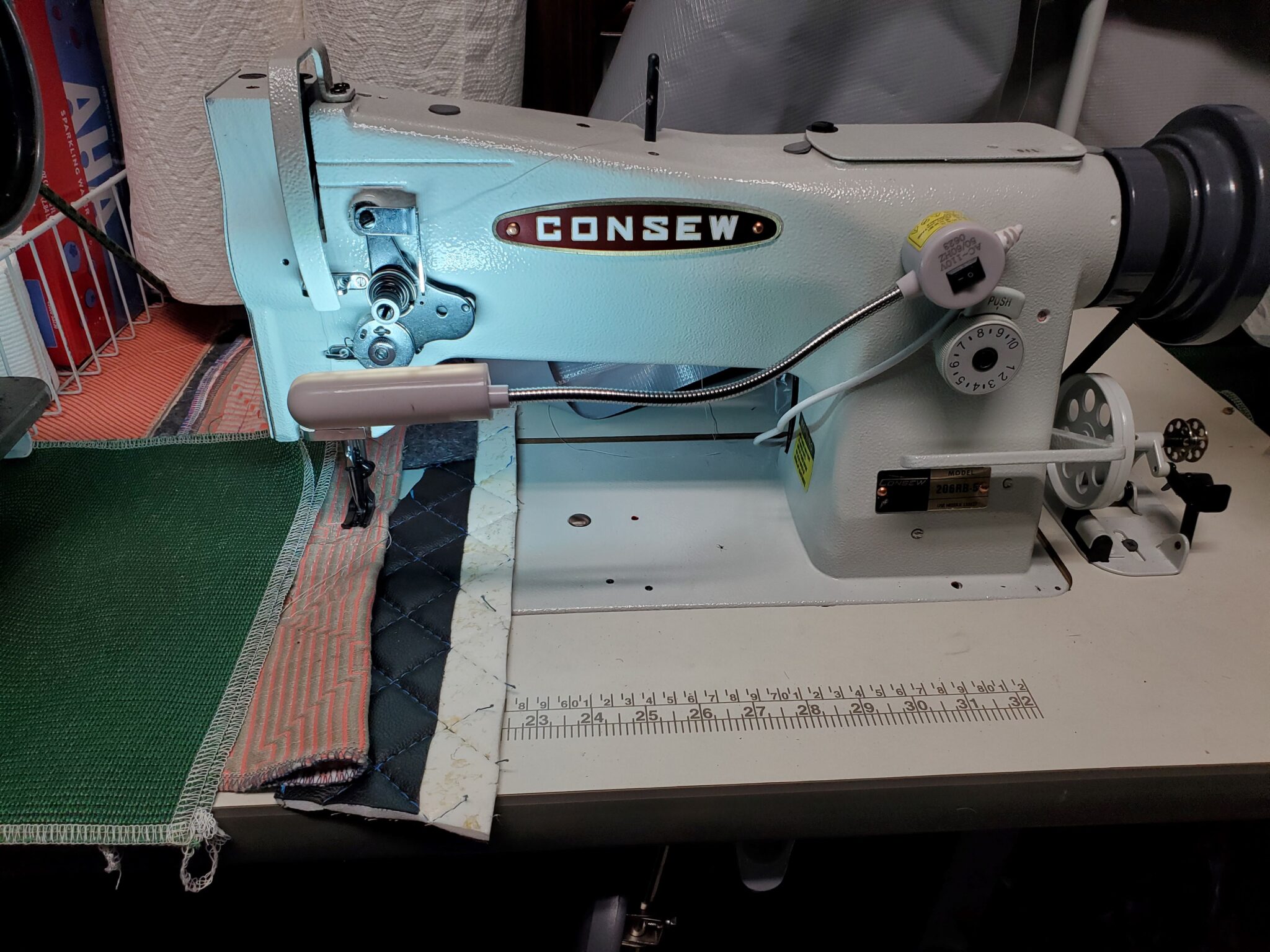 Consew 206RB-5 Walking Foot Sewing Machine | Cut Sew Consew walking foot sewing machine