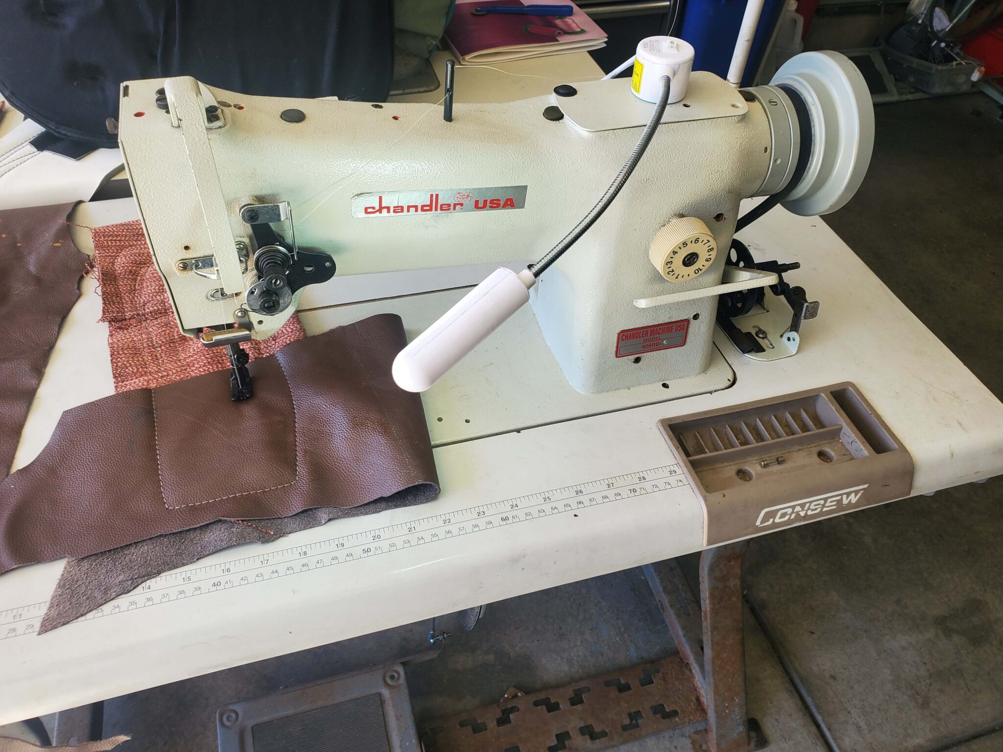 Chandler/Consew 206RB walking foot complete w servo motor $875 ...